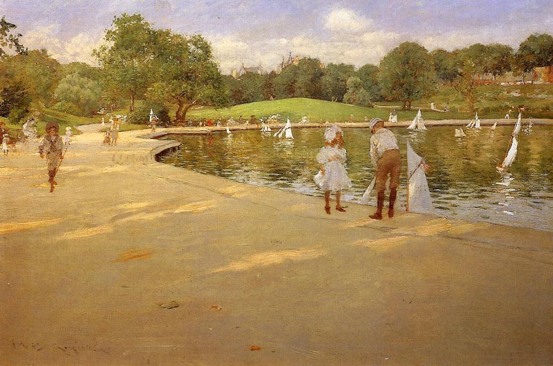 William Merritt Chase The Lake for Miniature Yachts